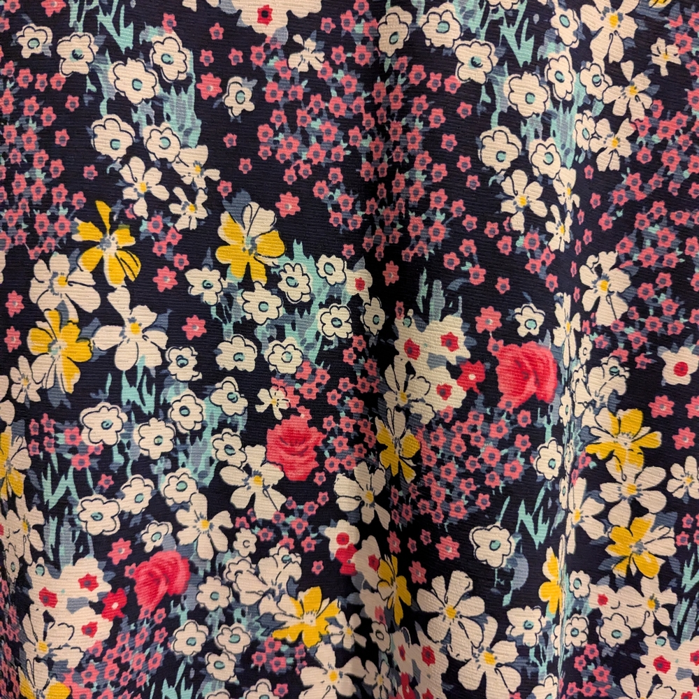 Dear Scarlett Pink and Yellow 3/4 Sleeve Boxy Blouse - Picture 2 of 4